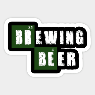 Brewing Beer Funny Chemistry Sticker